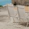 Break hagesett bord 90x200 cm beige 6 stoler beige.