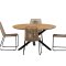 Mexico Gartenset Tisch �140 cm Natur 4 St�hle braun.