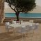 Mirko haves�t bord 90x200cm beige 6 stole hvid.