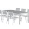 Break hagesett bord 90x200 cm gr� 6 stoler gr�.