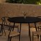 San Vito Gartenset Tisch �120 cm schwarz 4 St�hle schwarz.