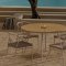 San Vito Gartenset Tisch �120 cm Natur 4 St�hle beige.