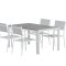 Break haves�t bord 90x150cm gr� 4 stole gr�.
