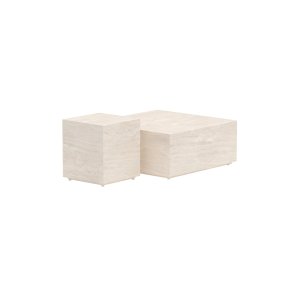 Lissabon Gartentisch Set mit 2 beige.