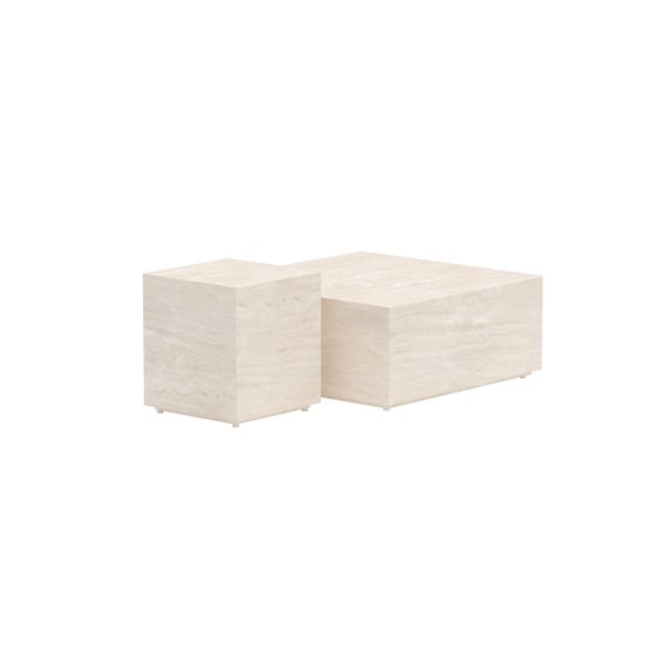 Lissabon Gartentisch Set mit 2 beige.