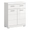 Scout Badschrank 2 Tren, 1 Schublade Wei hochglanz, wei.