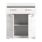 Scout Badschrank 2 Tren, 1 Schublade Wei hochglanz, wei.