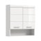 Scout Badschrank Wandhngend 2 Tren, 3 Spiegeltren, 1 Regal Wei hochglanz, wei.