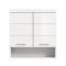 Scout Badschrank Wandhngend 2 Tren, 3 Spiegeltren, 1 Regal Wei hochglanz, wei.