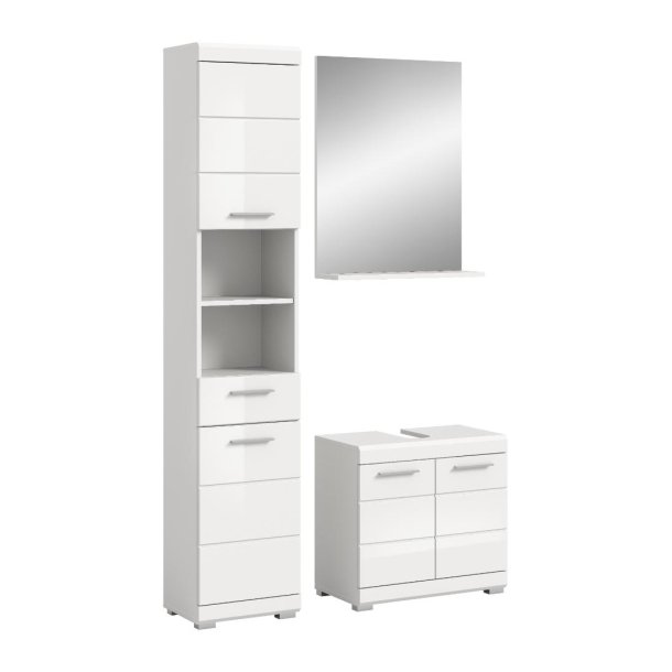 Scout Badmbelset S86 hvid hjglans, wei.