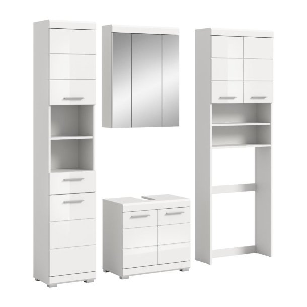 Scout Badmbelset S82 hvid hjglans, wei.