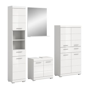 Scout Badmbelset S80 hvid hjglans, wei.