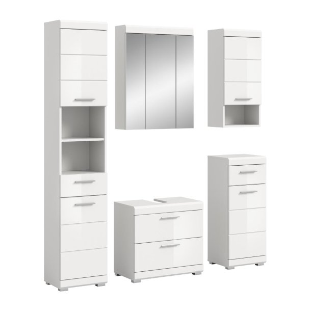 Scout Badmbelset S89 hvid hjglans, wei.