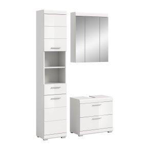 Scout Badmbelset S85 hvid hjglans, wei.