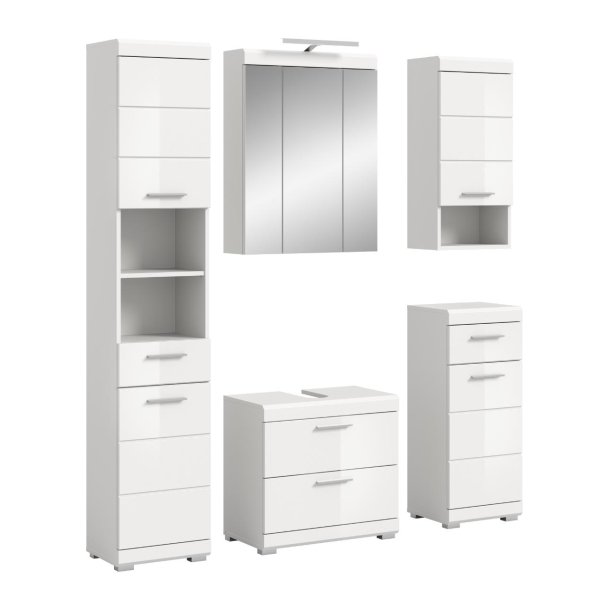 Scout Badmbelset S88 hvid hjglans, wei.