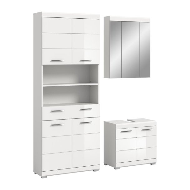 Scout Badmbelset S77 hvid hjglans, wei.