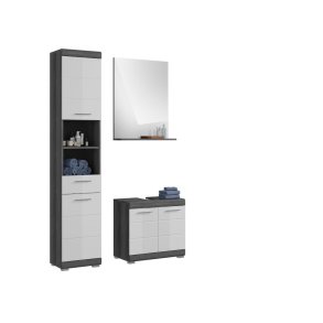 Scout Badmbelset S59 hvid hjglans, grau.