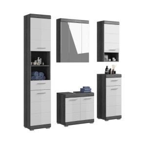 Scout Badmbelset S67 hvid hjglans, grau.