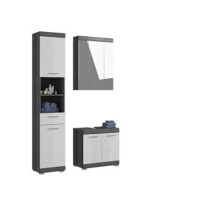 Scout Badmbelset S57 hvid hjglans, grau.