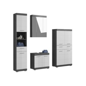 Scout Badmbelset S51 hvid hjglans, grau.