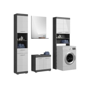 Scout Badmbelset S56 hvid hjglans, grau.