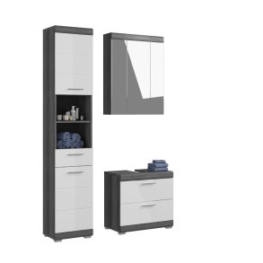 Scout Badmbelset S58 hvid hjglans, grau.