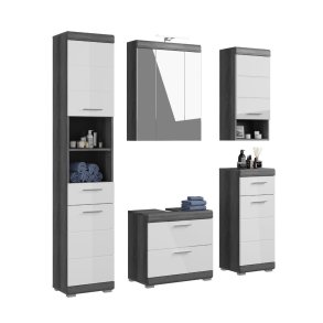 Scout Badmbelset S61 hvid hjglans, grau.