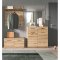 Scout garderobe oppstilling 4 deler eik dekor.