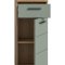 Scout Badschrank 1 Tr, 1 Schublade Salbeidekor, Eiche Dekor.