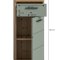 Scout Badschrank 1 Tr, 1 Schublade Salbeidekor, Eiche Dekor.