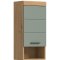 Scout Badschrank Wandhngend 1 Tr, 1 Regal Salbeidekor, Eiche Dekor.