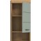 Scout Badschrank Wandhngend 1 Tr, 1 Regal Salbeidekor, Eiche Dekor.