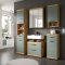 Scout Badschrank Wandhngend 1 Tr, 1 Regal Salbeidekor, Eiche Dekor.