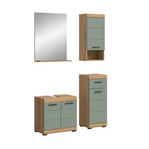 Scout Badmbelset S43 Salbeidekor, Eiche Dekor.