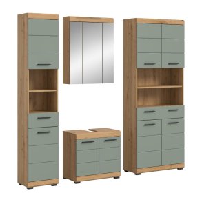 Scout Badmbelset S25 Salbeidekor, Eiche Dekor.