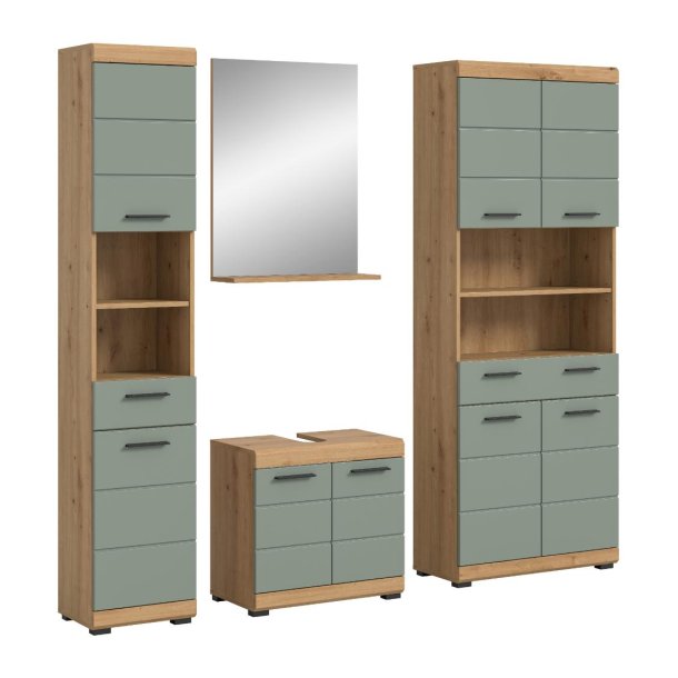Scout Badmbelset S27 Salbeidekor, Eiche Dekor.
