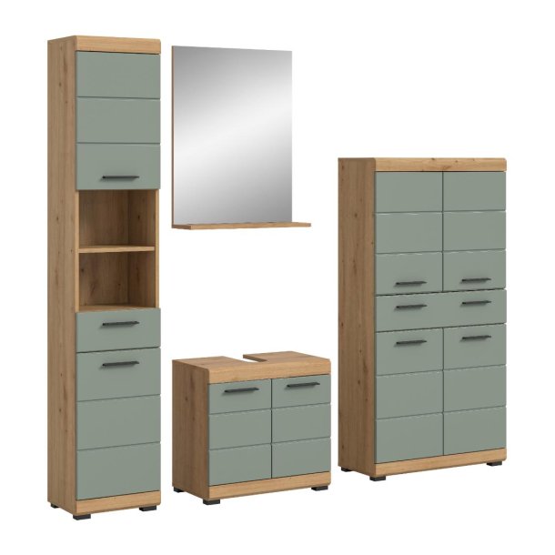 Scout Badmbelset S26 Salbeidekor, Eiche Dekor.