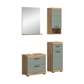 Scout Badmbelset S38 Salbeidekor, Eiche Dekor.