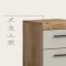 Scout Badschrank 1 Tr, 1 Schublade Kaschmir Dekor matt, Eiche Dekor.