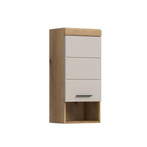 Scout Badschrank Wandhngend 1 Tr, 1 Regal Kaschmir Dekor matt, Eiche Dekor.