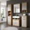 Scout Badschrank Wandhngend 1 Tr, 1 Regal Kaschmir Dekor matt, Eiche Dekor.