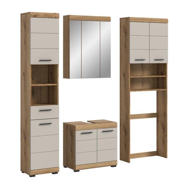 Scout Badmbelset S8 Kaschmir Dekor matt, Eiche Dekor.