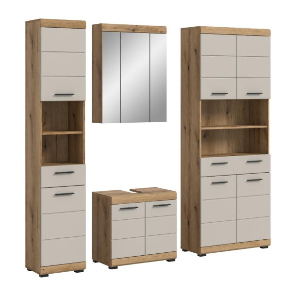 Scout Badmbelset S7 Kaschmir Dekor matt, Eiche Dekor.