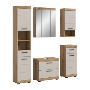 Scout Badmbelset S12 Kaschmir Dekor matt, Eiche Dekor.