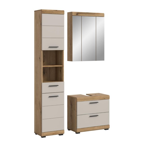 Scout Badmbelset S10 Kaschmir Dekor matt, Eiche Dekor.