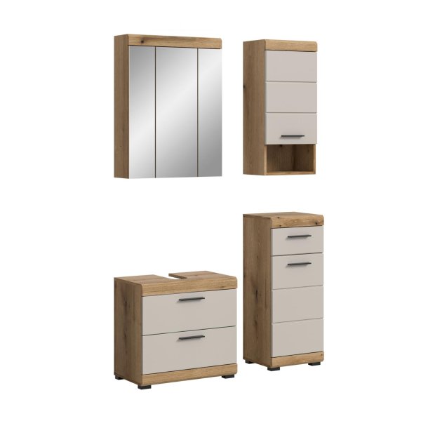 Scout Badmbelset S13 Kaschmir Dekor matt, Eiche Dekor.