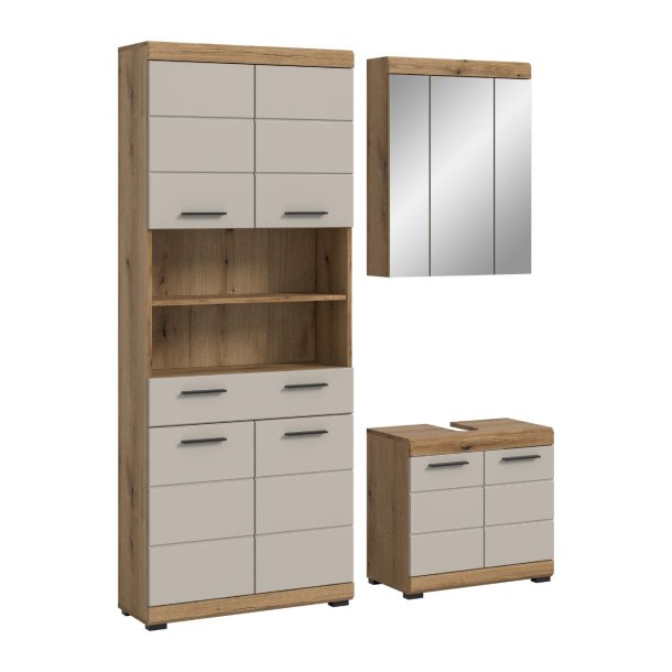 Scout Badmbelset S5 Kaschmir Dekor matt, Eiche Dekor.