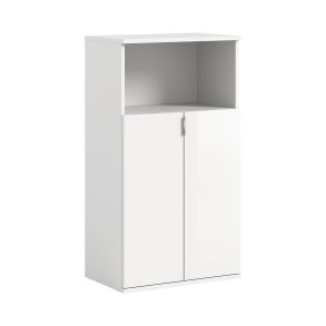 ProjektX Schuhschrank 2 Tren 1 Fach wei Hochglanz.