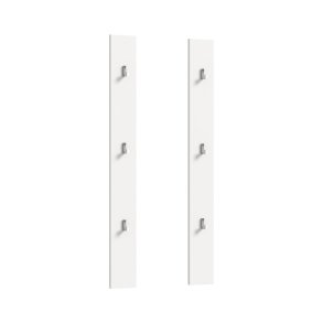 ProjektX Wandgarderobe Set mit 2 6 Haken wei Hochglanz.