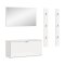 ProjektX Garderobenm�bel Set 3 Teile wei� Hochglanz.